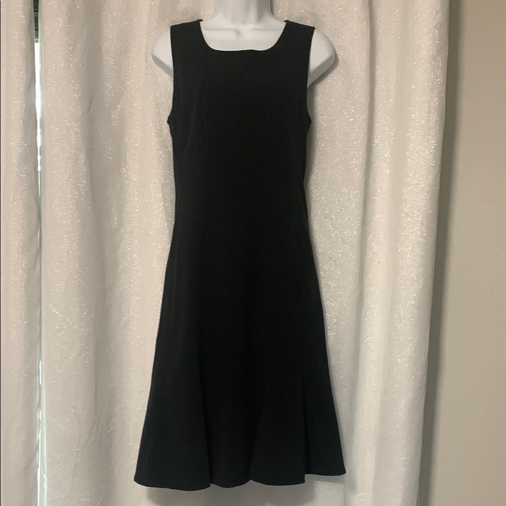 Sandra Darren better black midi dress EUC